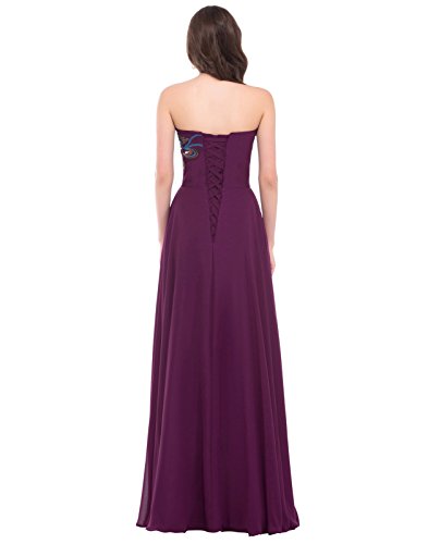 GRACE-KARIN-Donna-Elegante-Vestiti-da-Matrimonio-Abito-in-Chiffon-Lunghi-Vestito-Formale-Sera-da-Cerimonia-Bridesmaids