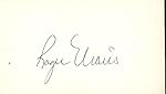 Yankees Roger Maris Signed Autographed 3x5 Index Card Beckett BAS Authentic