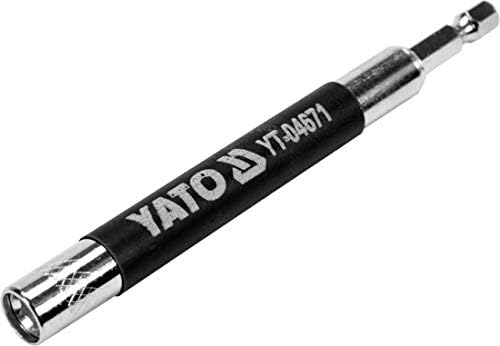 YATO Magnetic Screwdriver Bit Holder Self Retractable Guide Sleeve 120mm (YT-04671), Black, Variety pack - Image 4