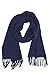 Fishers Finery Men's 100% Pure Cashmere Scarf; Luxury Christmas Gift (Navy)