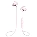 SoundPEATS Bluetooth Earphones, Wireless 4.1 Magnetic Earphones, in-Ear IPX6 Sweatproof Headphones with Mic (Superior Sound with Upgraded Drivers, APTX, 8 Hours Working Time, Secure Fit Design)-Pink