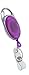 EVINIS Premium Retractable Carabiner Badge Reels with Key Ring and Badge Strap (Pack of 10) (Assorted Colors)