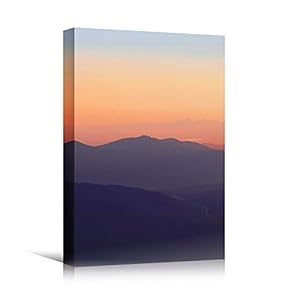 signwin Canvas Wall Art Mountain Sunset VIII Coastal...