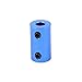 uxcell - a15102700ux1226 6mm to 6mm Bore Rigid Coupling Set Screw L25XD14 Aluminum Alloy,Shaft Coupler Connector,Motor Accessories,Blue w Wrench