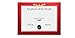24-Sheet Certificate Paper - Letter Size Blank Diploma Paper, Metallic Red Border Specialty Award Paper, Printer Friendly, Red, 8.5 x 11 Inches