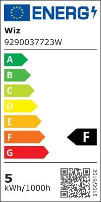 Faretto LED smart vetro GU10, a colori e bianco Regolabile, equivalente 50 W, 2.200-6.500 K, 345 lumen, intensità regolabile, compatibile Alexa, Google Assistant e Apple Home, conf. da 2