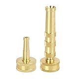 Aqua Joe SJI-4BHNC Ultimate Solid Brass, Heavy Duty Adjustable Twist Nozzle