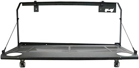 cartaoo Rear Door Foldable Tailgate Table Cargo Shelf Fit for 2018-2019 Jeep Wrangler JL 2/4 Door (JL)