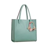 Big Sale! Fashion Elegant Girls Handbags PU Leather Shoulder Bag Clutches Candy Color Flowers Women Totes Purse (Green)