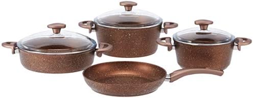 Schafer Toll Granit 7 Parca Tencere Seti Bakir Amazon Com Tr