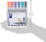 Staedtler 356 WP6 Lumocolor Flipchart Markers Assorted Colours Pack 6 view 3