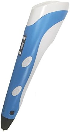 3D Printing Pen, HUSOAR Newest 3D Drawing Pen with LCD Screen ,Doodle Model Making Arts and Crafts Drawing -Power Supply(blue)