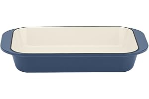 Cuisinart Cast Iron Roasting/Lasagna Pan, 14", Enameled Provencial Blue