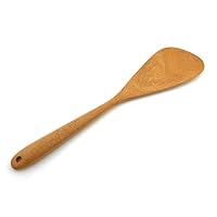 Snow Shop 13 Inch Wood Spatula, Turner Durable, Natural Log, Non-Toxic and High Heat Resistance for Non-Stick Cookware