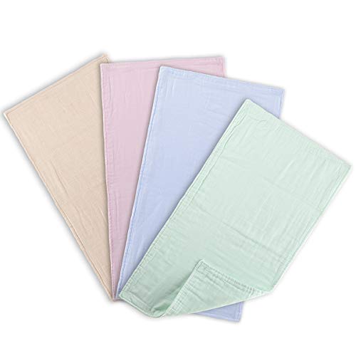 Burp Cloths for Baby Boy Girl for Newborns, 100% Cotton Triple Layer Extra Soft & Absorbent Multi-Use Infant Burping Towels (Assorted) - Thumbnail 7
