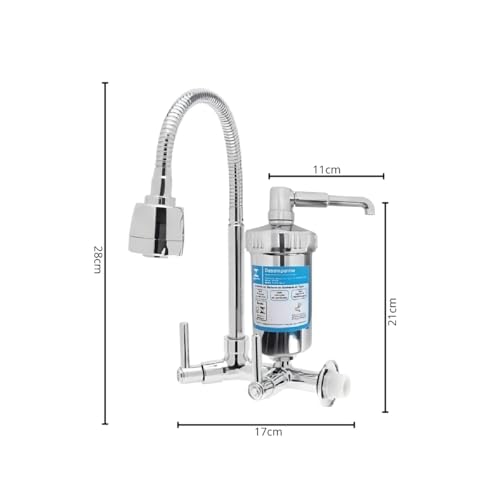 Torneira Filtro Parede Base de Abs Cano Gourmet