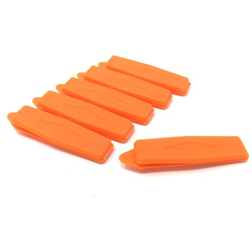 Camtiac Dog Hair Barrette Diamond Orange 7 pack of 6