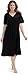 EZI Women's Satin Silk Short Sleeve Lingerie Nightgown