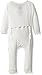 KicKee Pants Baby Essentials solid Fitted Coverall, Natural, 0-3 Months