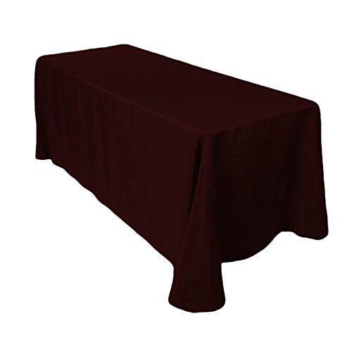 LinenTablecloth Rectangular Tablecloth, 90 x 132, Chocolate