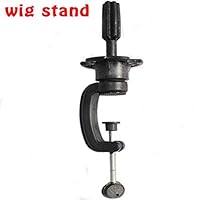 Wig Head Stand Clamp for Cosmetology Wig Holder Clamp Professional C clamp Stand for Mannequin Manikin Training Head Black FFLIN