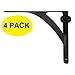 Set of 4 Iron Shelf Brackets for 10
