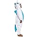 Silver Lilly Kids Unicorn Animal Costume - Childrens One Piece Pajamas (Blue, Y)