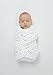 Amazing Baby Muslin Swaddle Blanket for Baby Boy & Girl, Receiving Blanket for Newborn, 100% Cotton Swaddle Wrap, Baby Registry & Gift, 46 x 46 inches, MIlestone Blankets, Set of 3, Love You to The Moon, Soft Black