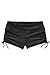 Micosuza Women's Black Shorts for Swimming Diving Beach Sunbathe Black L