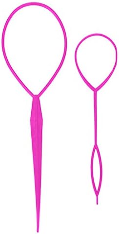Hair Braid Maker Styling Hairdressing DIY Tools/Pull Hair Needle Ponytail Hair Braider Creator Loop Styling Tail Clip 2pcs/set