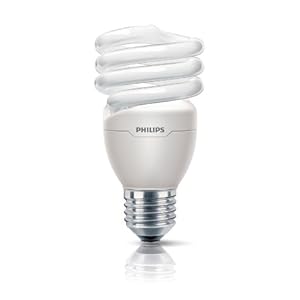 Philips Ampoule FluoCompacte Spirale Culot E27 20 Watts Consommés Équivalence Incandescence : 88W