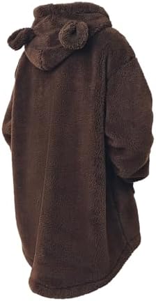 24aw ORIMI BLANKET HOODIE ブラウン Amazon.com: acdiac Cute Blanket Hoodie Adult Bunny or Bear Fashion