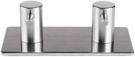 Stainless Steel Hooks, Lightweight Adhesive Door Hooks for Clothes, Coats, Towels and Keys