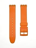 17mm ORANGE Replacement Watch Band for Standard Gents Swatch Watch