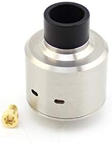 Hadaly Style RDA Rebuildable Dripping Atomizer w/Bottom Feeder Pin - Silver, Stainless Steel, 22mm Diameter SXK