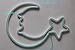 Neon Light Sign Blue Moon Star Neon Night Light for Kids' bedroom Wall Art LED Decorative Lights for Home USB Powered LED Crescent Moon Neon Christmas Birthday Gift(NEMBSWW)