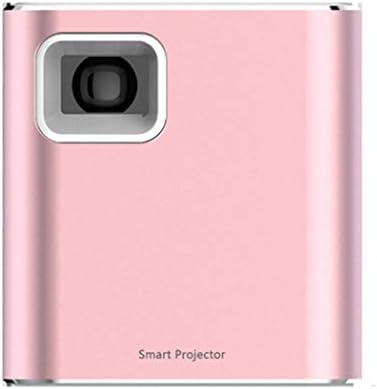 LiChenYao P6 Mini DLP Projector Support 1080P 80 ANSI (Color : Pink)