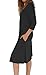 MOLERANI Women's 3/4 Sleeve A-line and Flare Midi Long Dress with Pockets