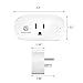 Smart Plug Wifi Mini - VANZAVANZU Smart Outlet Socket with Energy Monitor, 16A for Larger Appliances, App Control from Anywhere, Works with Alexa Echo, Google Home and IFTTT (1 Pack, Oval)