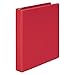 Wilson Jones 3 Ring Binder 1 Inch, Round Ring Binder, Basic, 368 Series, Red (W368-14NR)