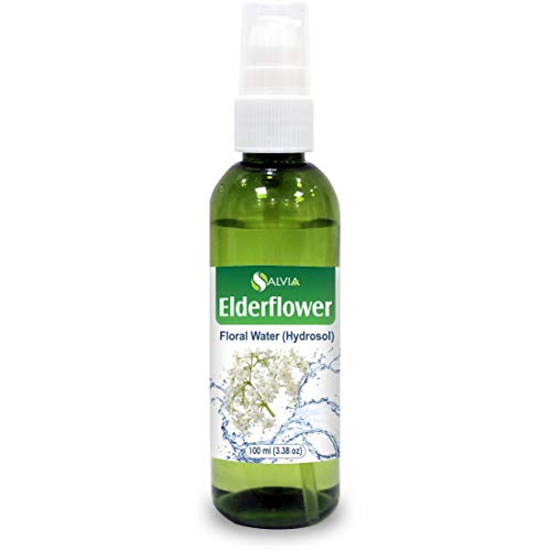Elderflower Floral Water 100 Pure Hydrosol Spray Mist for Skin & Body Cooling, Face, Astringent