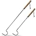 Sorbus BBQ Hook Food Flipper Set – Great Barbecue Stick & Cooking Turner Hooks for Bacon Meat Vegetables Sausage Fish Chicken Steak Ribs and More – Set of 2