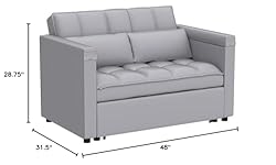 Convertible Sofa Bed, 3-in-1 Multi-Functional