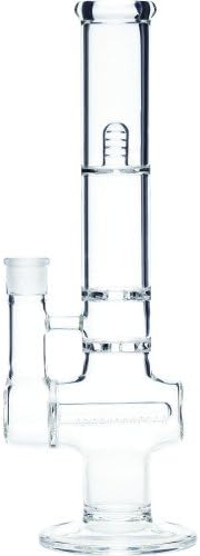SCIENTIFIC LABORATORY TUBE - 13-895 WP 2X BRILLIANCE PERC WITH INLINE T-SHAPE AND SPLASHGUARD 13" CLEAR FEMALE 18MM