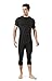 TM-MUC18-KLB_Large Tesla Men's Compression 3/4 Capri Shorts Baselayer Cool Dry Sports Tights MUC18