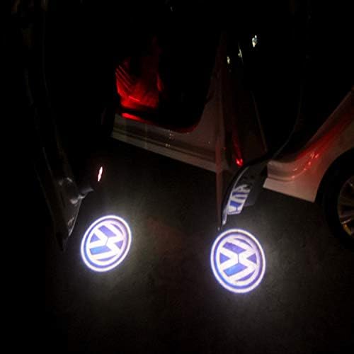 Casloyal 2 Pieces Car Door Lights LED 3D Car Ghost Shadow Light Entry Lighting Welcome Projector Lamp Logo Light