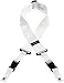 DiMarzio DD2200W 2 Inch Nylon ClipLock Guitar Strap White w/Bonus LuLuRock Picks (x3) 663334000148