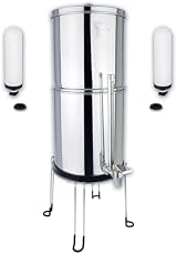 NEWTON Gravity Water Filter System Fluoride Limescale Heavy Metal 6L Stainless view 2
