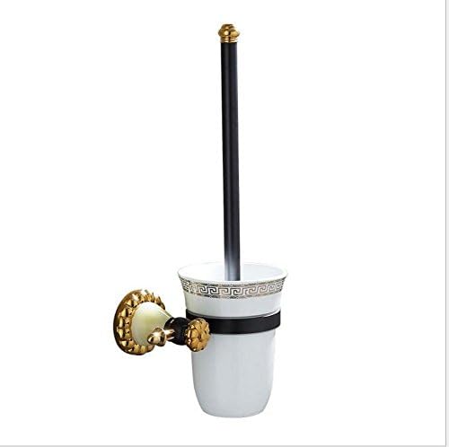 ZHFC all bronze American all bronze Natural jade black Toilet brush Continental Antique Toilet brush shelf set Toilet brush set