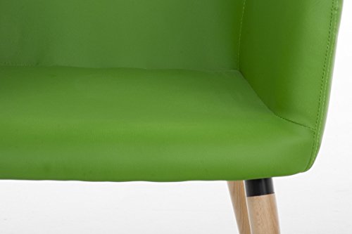 CLP-Sedia-Visitatore-Picard-in-Similpelle-Sedia-Design-Salotto-Imbottita-Telaio-in-Legno-Sedia-Sala-da-Pranzo-con-Braccioli-e-Ampia-Seduta-Poltroncina-Moderna-Deco-per-Camera-da-Letto-Verde
